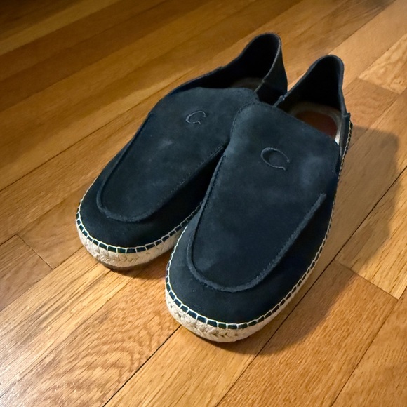 Coach Black Suede Men's Loafers - Picture 1 of 2